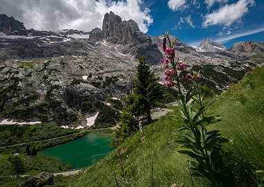 mountain range north italy