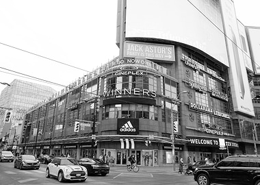 Black and white streets