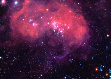 red purple nebula galaxy