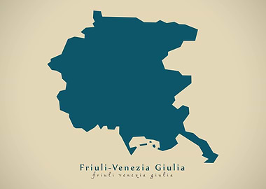 Friuli Venezia Giulia map
