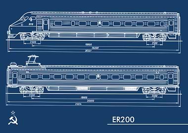 ER200 SOVIET TRAIN