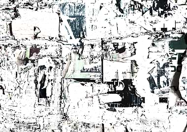 Poster collage torn paper