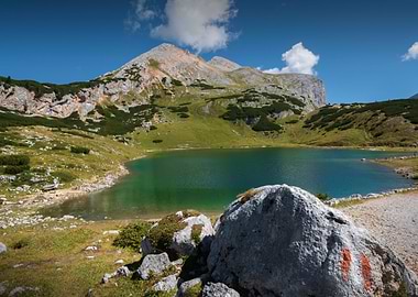lake on the mountain