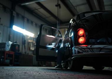 1950 Classic car lights