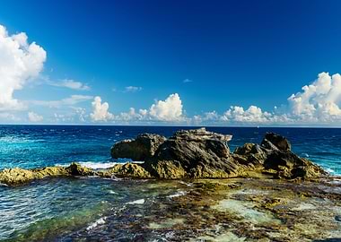 Last cliff of the island