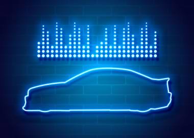 music car neon