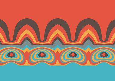 Ethnic geometric pattern