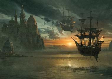Flying Ships near Citadel