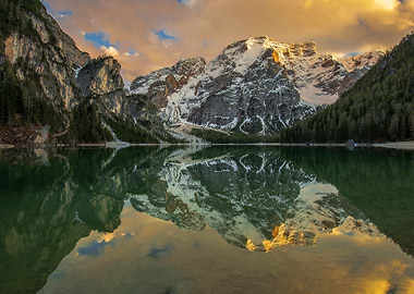 Mountains at Lake Nature