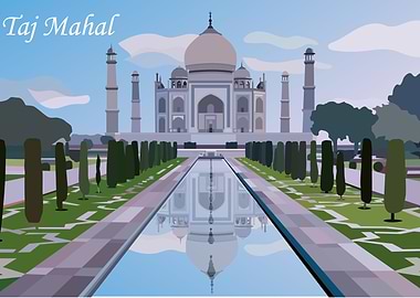 Taj Mahal Illustration