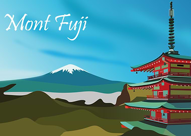 Mont Fuji Illustration