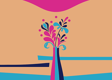 Bouquet Flowers Vase