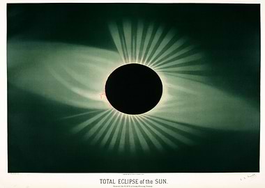 Trouvelot Eclipse of Sun