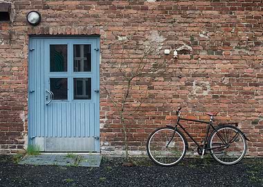 Bike and Blue Door
