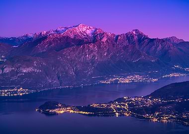 Lake Como and its mountain