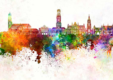 Bruges skyline