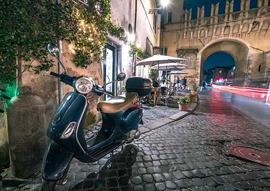 Trastevere Rome Vespa
