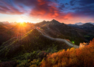 Chinese Great Wall Sunset