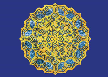 Gold Ethnic Mandala Jewel