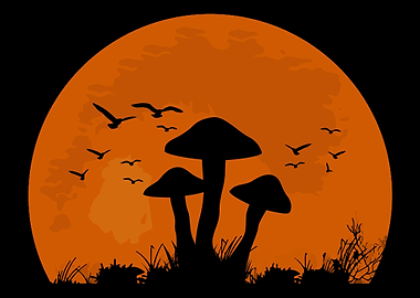 Mushroom Sunset Mushroom F