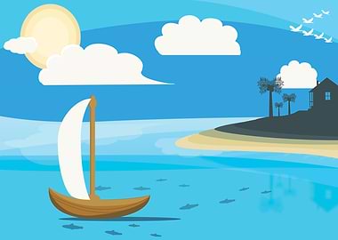 Boats On The Water Voyage