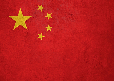 Flag of China on Wall