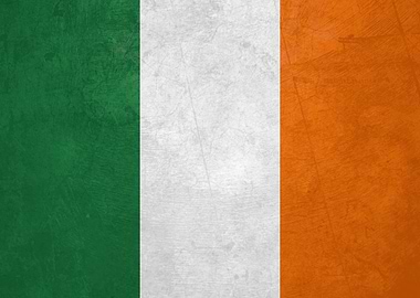 Flag of Ireland on Wall