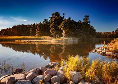 Landscape, lake, travel