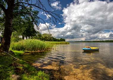 Landscape, lake, Poland