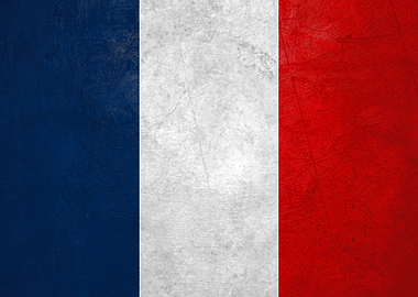 Flag of France on Wall