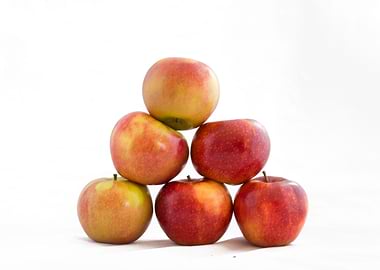 Pyramid of red apples