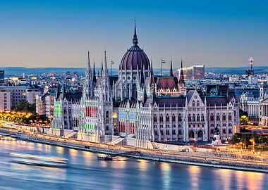 Budapest At Dusk