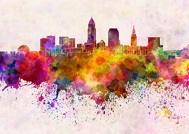 Cleveland skyline