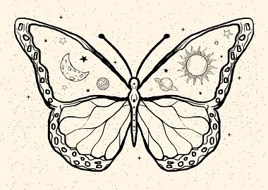 Celestial Butterfly Galaxy