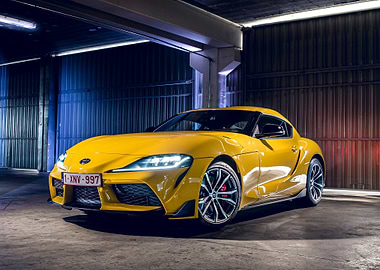 New Yellow toyota GR Supra