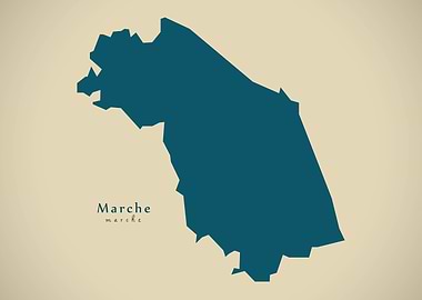 Marche region map