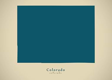 Colorado federal state map