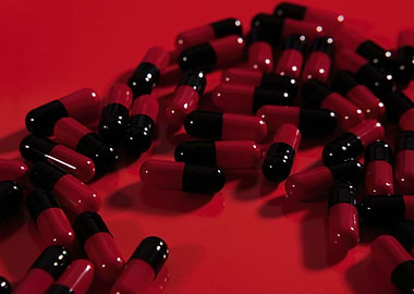 Pills red black many chaos
