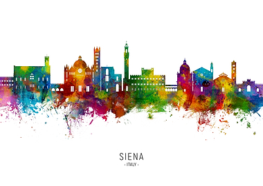 Siena Skyline Italy