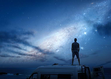 Stars Over A Camper Van
