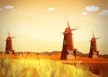 Windmills at the Field