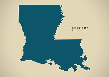 Louisiana federal map