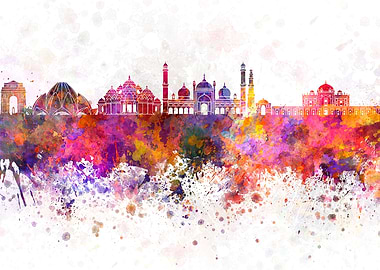 Delhi skyline