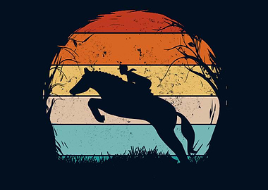 Vintage Showjumping Horse