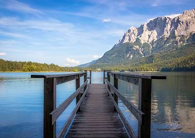 Mountains at Lake Nature
