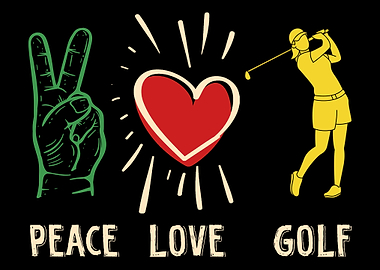 Funny Golfer Golf Ball