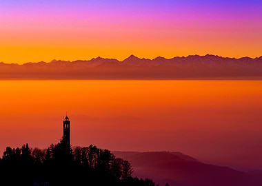 Lighthouse at Sunset