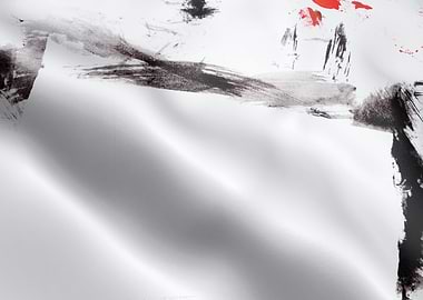 Flag waving sheet ink dirt