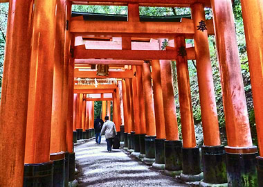 Walking through Fushimi