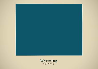 Wyoming federal state map
